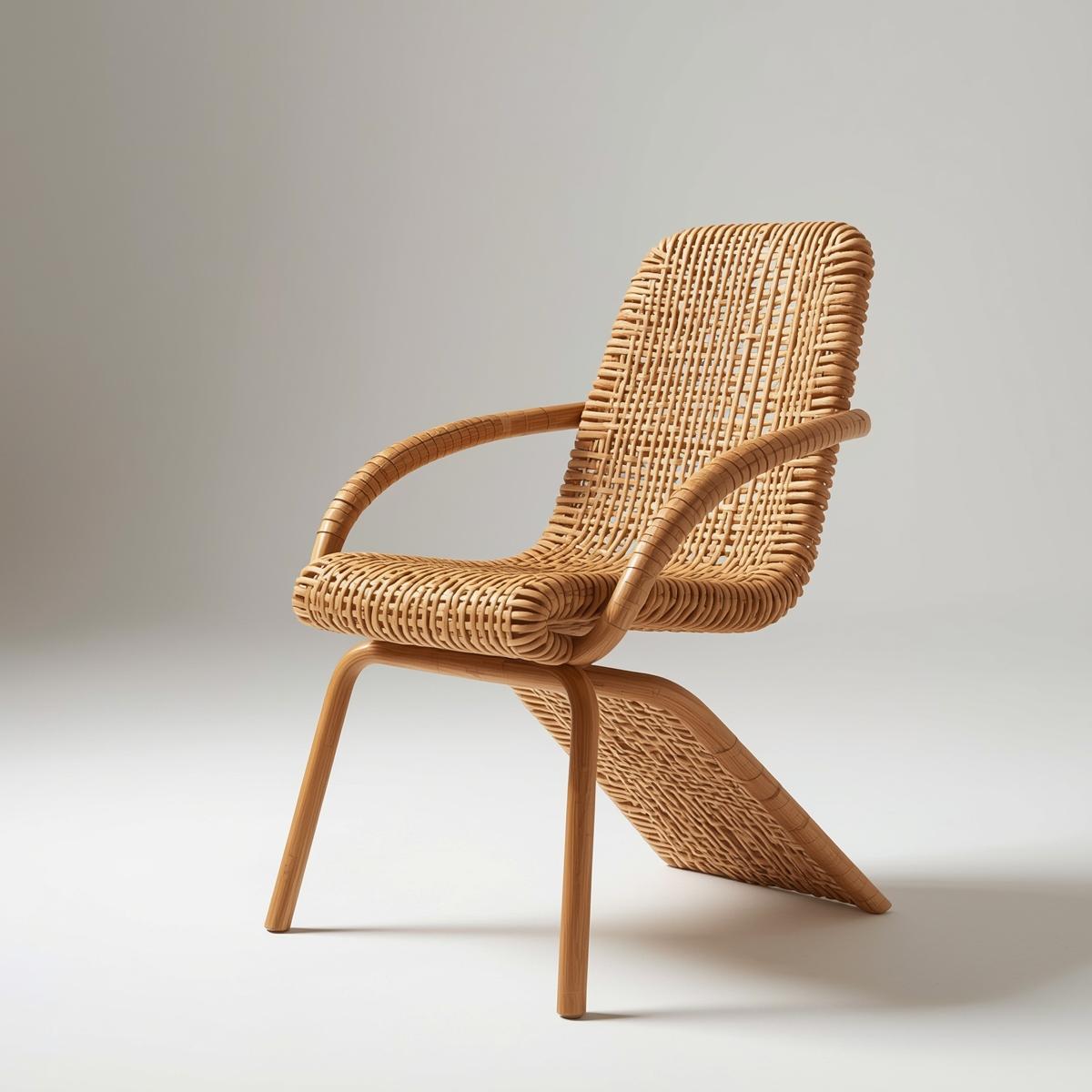 Kursi Bambu Ergonomis